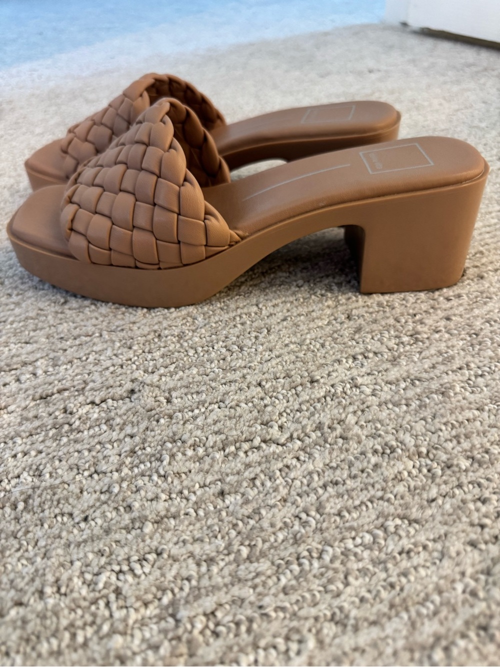 Dolce Vita Braided Tan Slide Mules - Picture 7 of 8